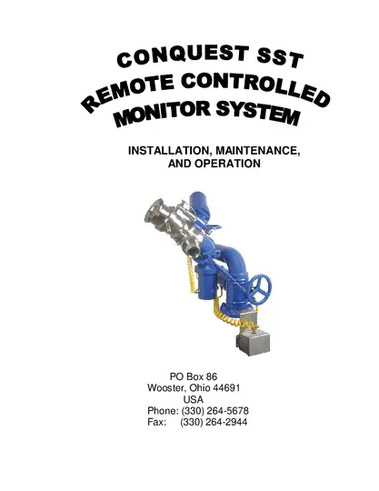 3778 Conquest SST Installation Maintenance and Operation Manual PDF preview