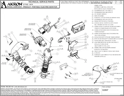 Style 3419 Parts List Apollo PE PDF preview