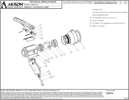 Style 2107 2108 2115 2116 2125 2126 2127 2129 Parts List mfg prior to June 2019 PDF preview