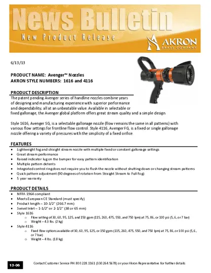 Avenger Product Update PDF preview