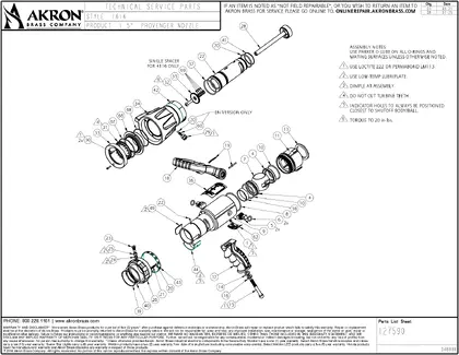 Style 1616 4116 Parts List Mfg after May 2019 PDF preview