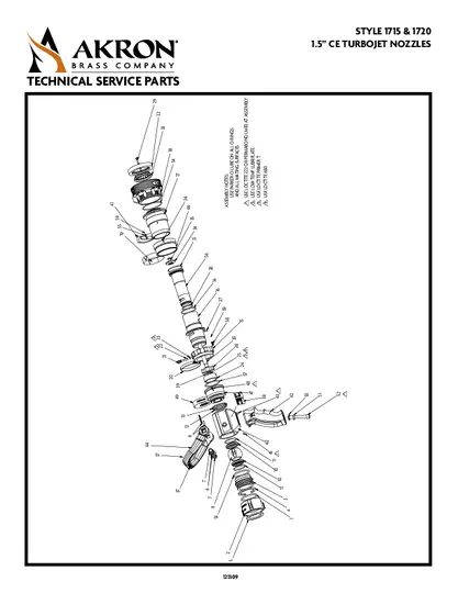 Style 1715 1720 CE Parts List PDF preview