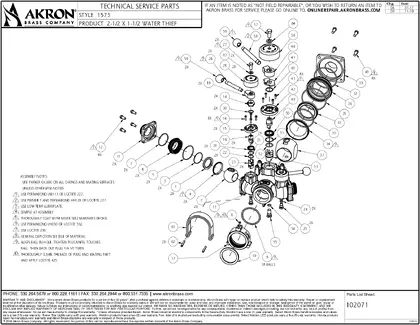Style 1573 Parts List PDF preview