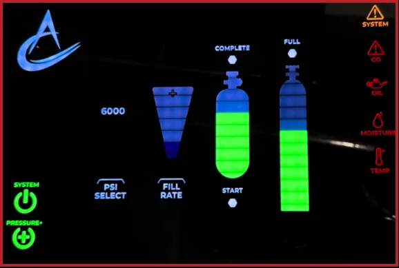 Arctic Superior 7K control panel monitoring sequence