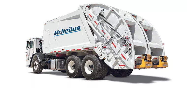 Split body rear loader