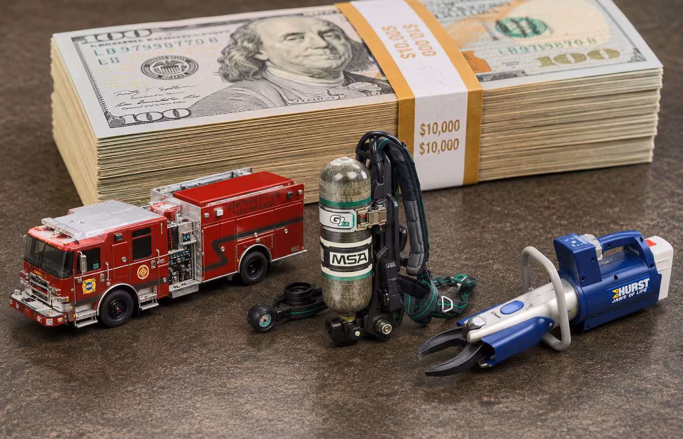 Grant funding, fire apparatus, SCBA, and extrication equipment
