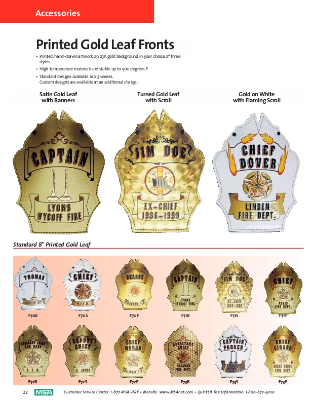Cairns gold leaf fronts cover