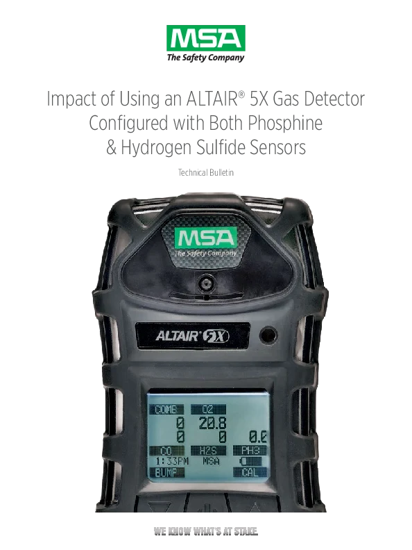 ALTAIR 5X PH3/H2S sensors cover