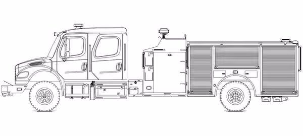 Freightliner Top Mount Pumper - 41200