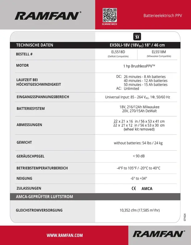 18V-de Data Sheet.pdf cover