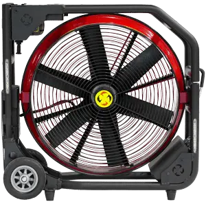 Super Vac positive-pressure battery-operated fan