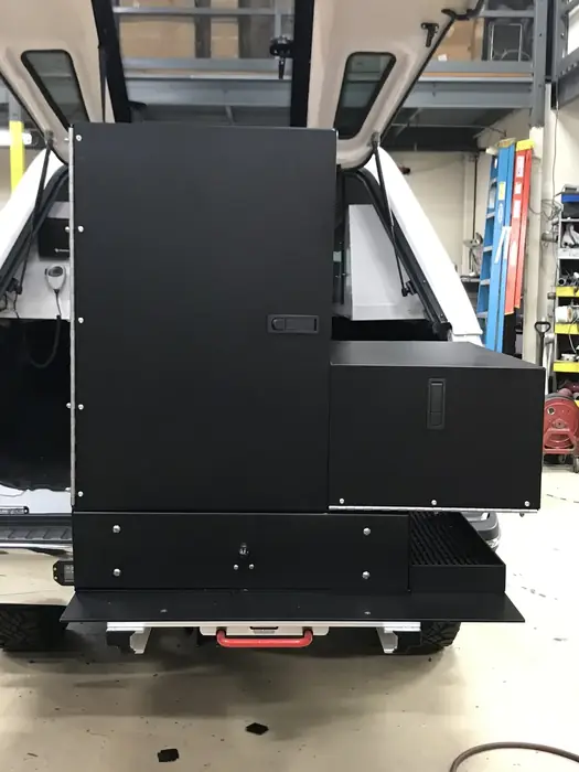 Custom compartment fabrication detail 4