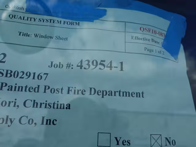 Village of Painted Post Fire Department, NY report February 27, 2026