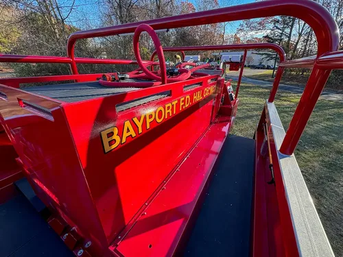 Rear upper side panel with Bayport Fire Co. No. 1 lettering.