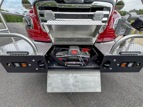 Open body compartment with storage area detail, photo 206 of 303.