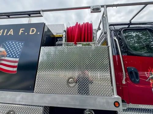 Rear or rear-quarter exterior view of apparatus, photo 244 of 303.