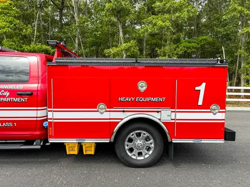 Mid-body side profile with unit number 1 and striping.