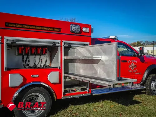 Wide side view with large slide-out tray extended from mid compartment.
