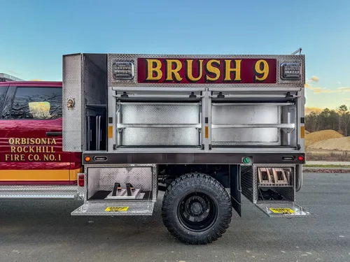 Open side compartments with shelves and drop-down step tray.