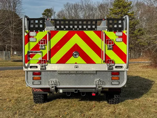 Red brush truck exterior or equipment detail, photo 5 of 97.