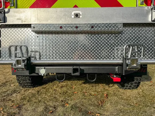 Red brush truck exterior or equipment detail, photo 50 of 97.