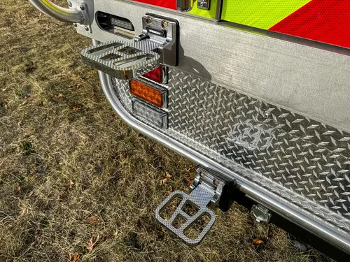 Red brush truck exterior or equipment detail, photo 51 of 97.