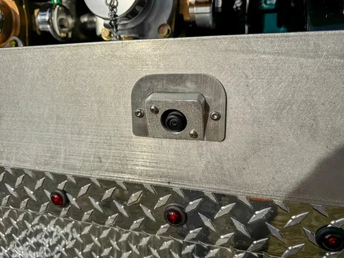 Red brush truck exterior or equipment detail, photo 53 of 97.
