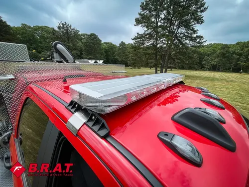 Cab roof and top deck transition with side box and roof contours.