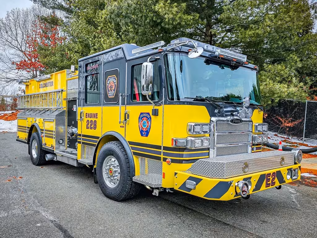 Pierce Enforcer Pumper exterior view