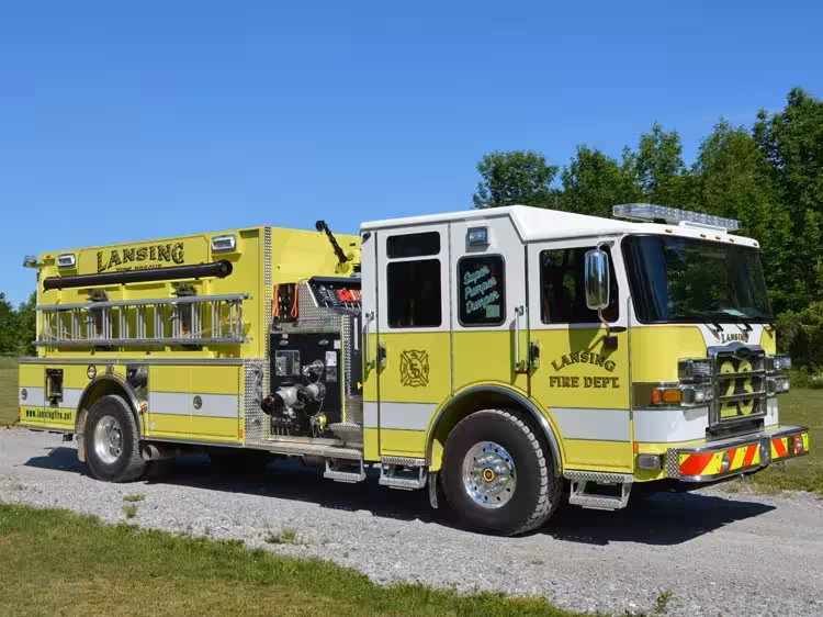 Pierce Enforcer Pumper exterior view