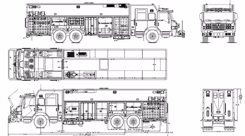 Side-profile apparatus drawing showing body layout and dimensions