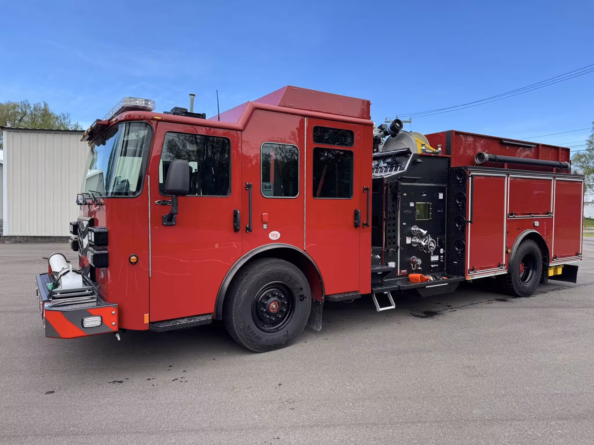 W.B. Strong Fire Company Pierce Saber FR pumper front-left exterior view