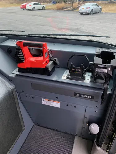 Beukendaal Pierce Enforcer pumper slide-out tray with mounted equipment