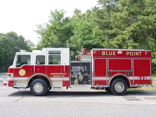 Blue Point FD, NY - Pierce Impel Pumper Delivery