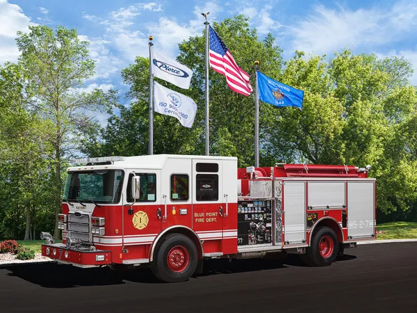 Pierce Enforcer Pumper exterior view