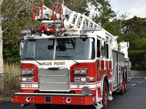 Blue Point FD, NY - Pierce Arrow Aerial Delivery