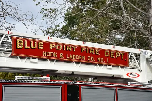 Blue Point FD, NY - Pierce Arrow Aerial Delivery