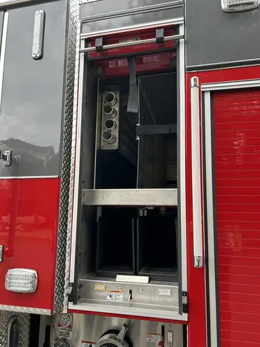 Branford Pierce Impel PUC pumper open side compartment with shelving