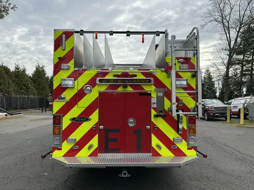 Branford Pierce Impel PUC pumper open side compartment with portable equipment