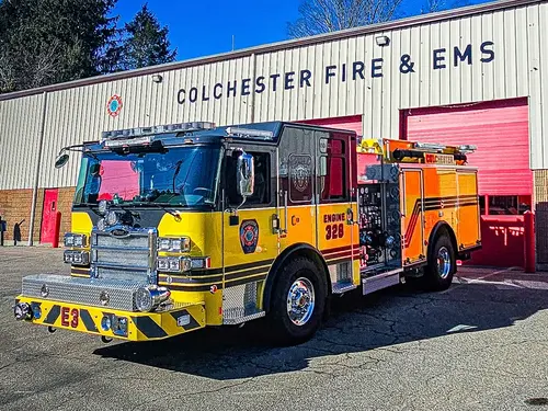 Pierce Enforcer Pumper exterior view