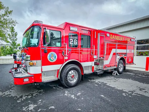 Pierce Enforcer Pumper exterior view