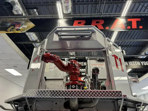Danbury Pierce Enforcer 100-foot aerial tower aerial platform deck detail