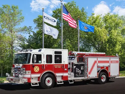 Pierce Enforcer Pumper exterior view