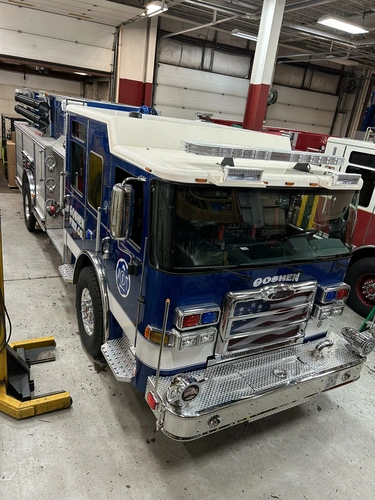 Goshen Pierce Enforcer pumper angled front-right exterior view