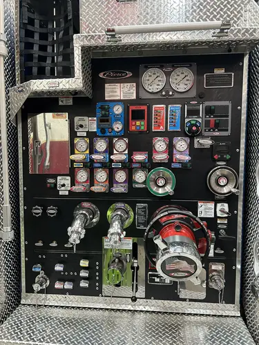 Goshen Pierce Enforcer pumper pump panel and plumbing detail