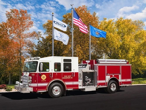 Pierce Enforcer Pumper exterior view
