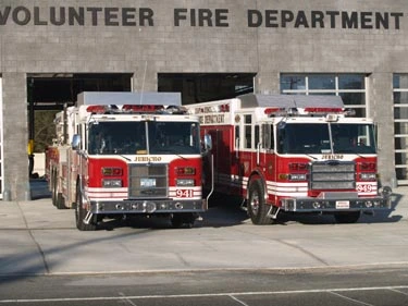 Front station view showing heavy rescue and another apparatus side by side