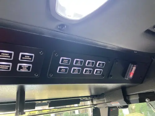 Pump panel area view showing gauge cluster and side controls