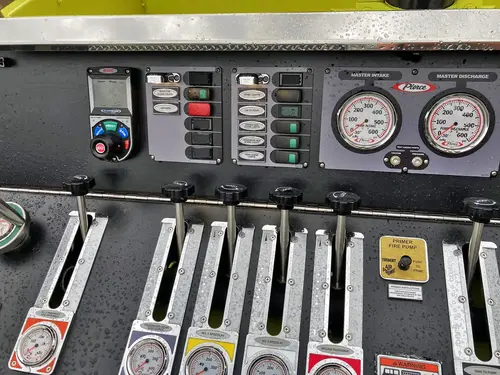 Open tool tray close-up showing rescue tool layout and equipment case