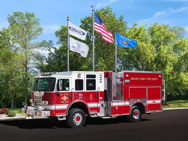 Pierce Enforcer Pumper exterior view
